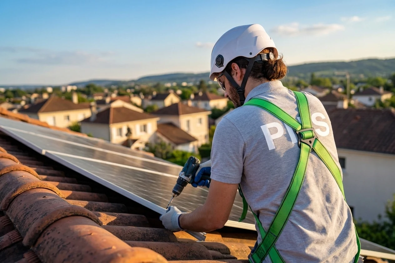 Installation de panneaux solaires en toiture à Roubaix